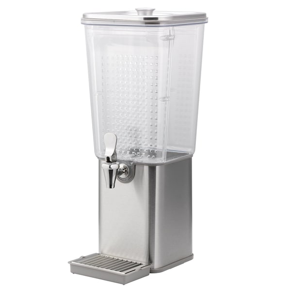 Beverage Dispenser with Infusion Wall, Square, 3 Gallon, Plastic